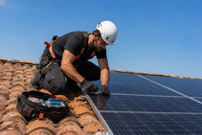 Maintenance et monitoring de panneaux solaires à Saint-Martin-Lacaussade